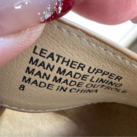 Birdies Leather Robin Caramel Slide Sandals - Picture 6 of 6